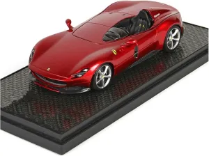Festive Deluxe Gift Resin Car Vehicle Model 1 18 Fit for Ferrari Monza SP1 Alloy Simulation cod fracture superior Car Model Ornaments Collection Without Opening The Door Red 