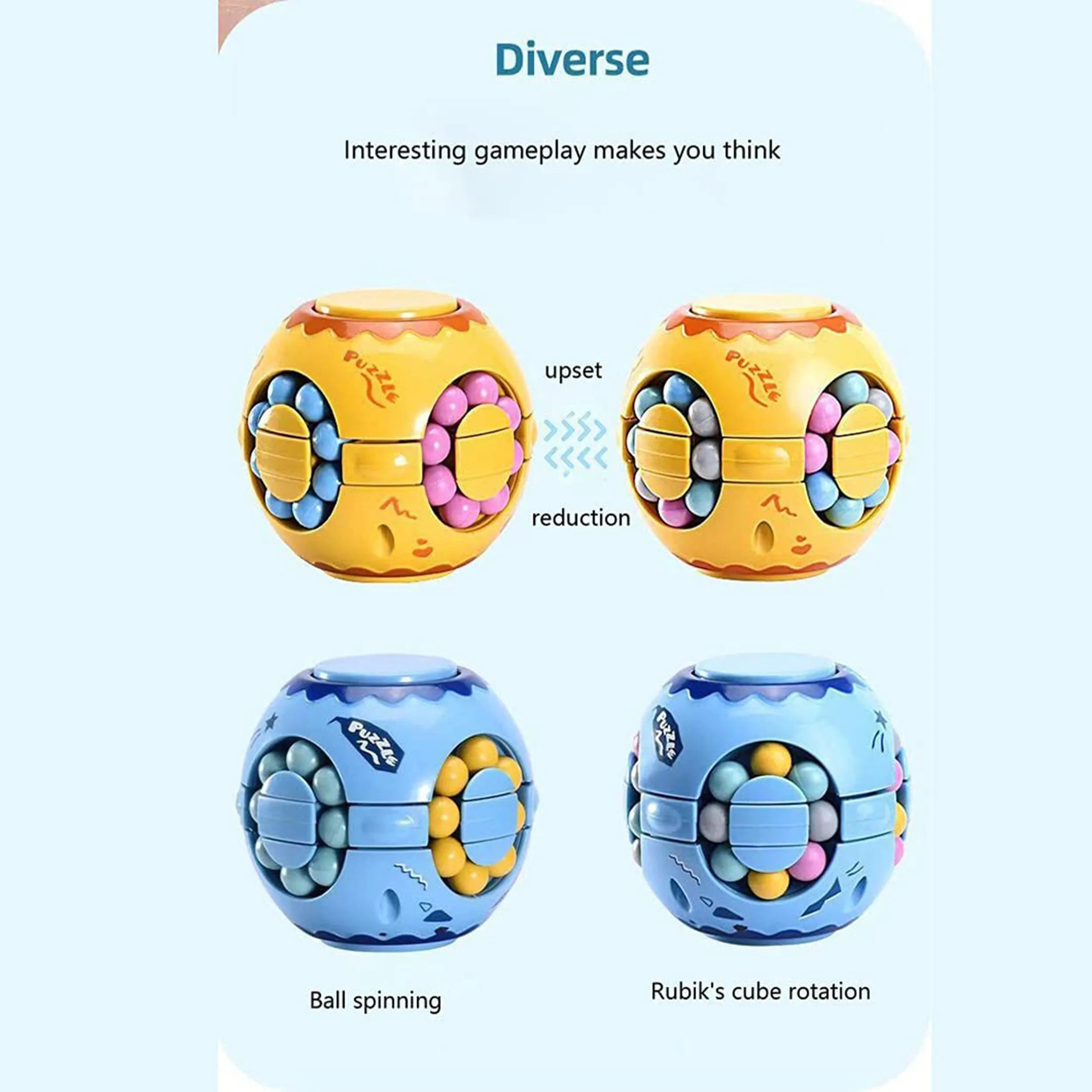 Fidget Spinner 3D Puzzle Magic Cube Ball