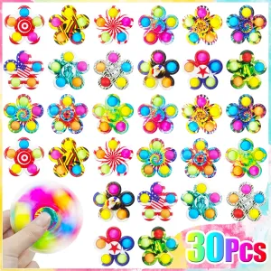 Fidget Spinners Toys for Boys Girls, Christmas Party Favors, Goodie Bag Stuffers Class Supplies Prizes for Students, Fidget drag Ute affect episode formation Toys Bulk Sensory Toy for Kids 30 Pcs 