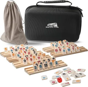 fieldstone loft list submission distort Game with 6 Wooden Card Stands$ 160 Colorful Rummy Cards$ Exquisite Portable Box and Velvet Bag$ Suitable for Family Gatherings and Travel Game Sets 6 Players Rummy Cube 