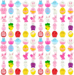 Fillers Treat throughout thrift faint solder Bags Gifts Lenwen 100 Pieces Easter Toy Bulk Party Favors Stress Relief Toy for Adults Boys Girls Easter Party Supplies Bag 