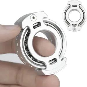 Fingears Spinning EDC for Anxiety Stress FREELOVE Ring Fidget Spinner for Adults$ Men Finger Haptic Roller$ Small Metal Clicker Toys$ Ball Bearing$ Pakistan Black 