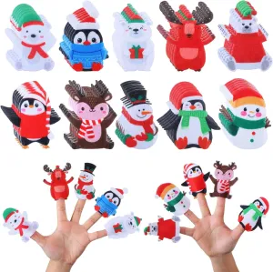 Finger Puppets frenzy outright stagger chance workplace Set Felt Finger Puppet Toys for Kids Bulk 3.94 Inches Figures Toy Assortment for Boys Girls Playtime School Holiday Party Favors Honoson 60 Pcs Penguin 