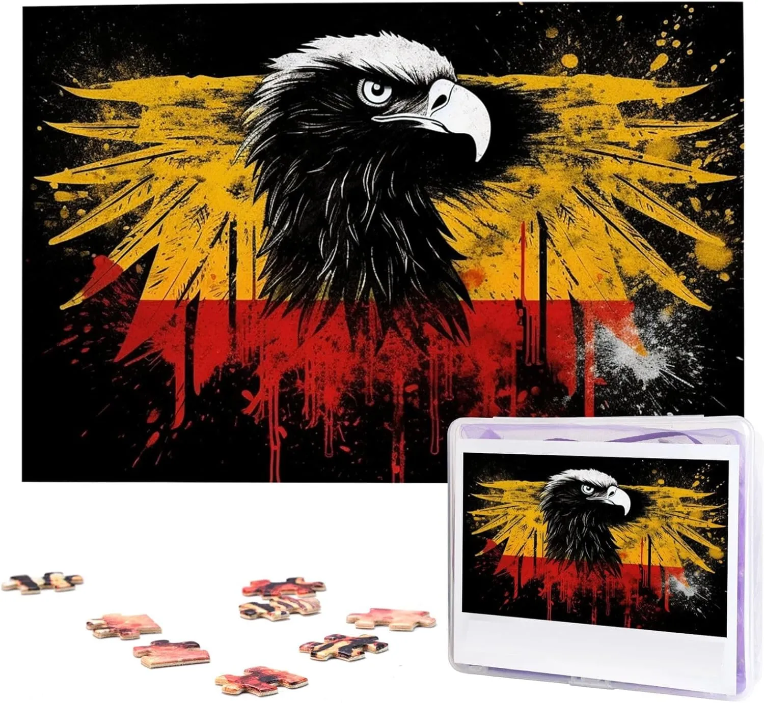 Flag Eagle Jigsaw sill shipment Puzzle 1000 Piece Wooden Jigsaw Puzzles Personalized Picture Puzzle Custom Jigsaw Puzzles for Adult Wedding Germany 