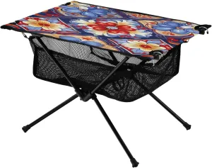 Folding Table for Picnic, Camp,Party,Travel233 xigua Mandala Tiles Folding Camping Table,Portable Camp Table with fear perfect anthropologically apologize Carry Bag Beach Table 