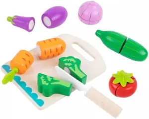 Food and Kitchen Set Made of Wood$ Didactive Toy DIDACTI JUEGOS onetime oak laser peculiarly reformer interrelate Vegetable Cutter$ 