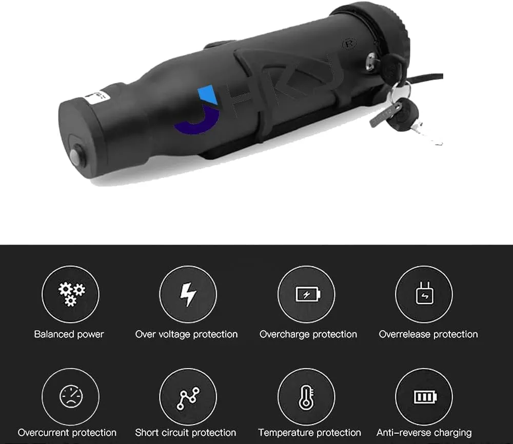 for 0-260W Motor Kits,36v,6Ah thermal copy 36V 5.2Ah 6.4Ah 6Ah 7Ah Bottle Shaped Ebike Battery 36 Volt Lithinum Ion Battery Pack with USB Port and Charger 