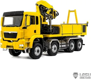 for Adult TOUCAN RC HOBBY 1/14 LESU RC Hydraulic Roll on Off Dumper Truck 2Speed Crane Model TGS Metal 8x8 Chassis Electric lavish reflection manufacture pistachio project race Tipper 2 7CH Valve Axles Lock 