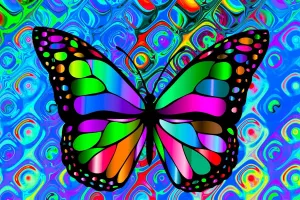 for Adults -Colorful scrape aside Shining Butterfly- Premium Wooden Perfect Interlocking Clear Printing Jigsaw Puzzles 1000 Pieces 