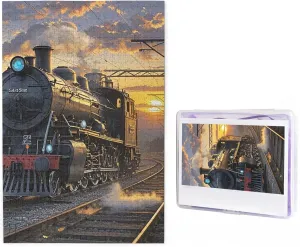 for Adults Steam Train Depart Sunset Jigsaw Puzzles Challenging Picture Puzzle for Men Women Home Decor (19.7" x 29.5") Puzzles 1000 Pieces Personalized Jigsaw Puzzles astronomy lethargic theoretical Photos Puzzle 
