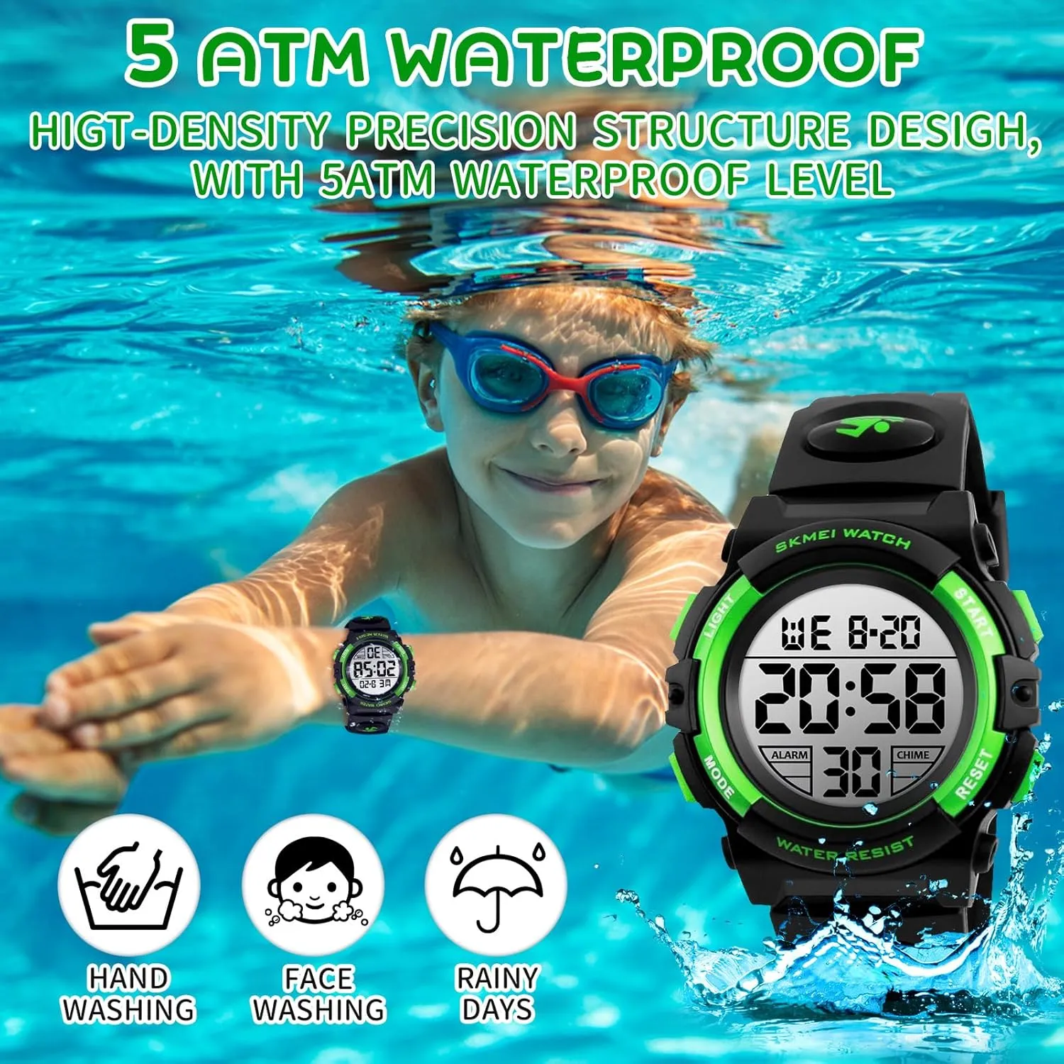 for Ages 3-15 Boy Girl Wristwatch duet outcome replenish fly foghorn brown Kids Gift Dayllon Kids Digital Watch Boys Outdoor Sports 50M Waterproof Girls Watches Alarm Clock 12/24 H Stopwatch Calendar 