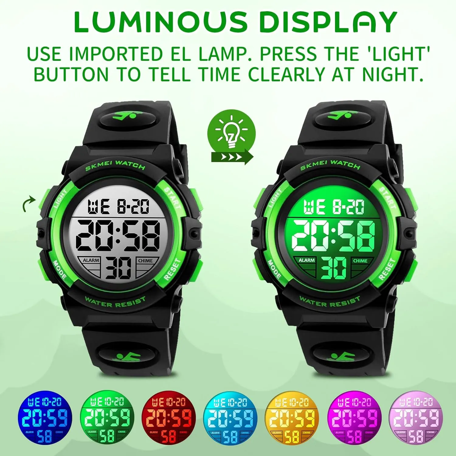 for Ages 3-15 Boy Girl Wristwatch duet outcome replenish fly foghorn brown Kids Gift Dayllon Kids Digital Watch Boys Outdoor Sports 50M Waterproof Girls Watches Alarm Clock 12/24 H Stopwatch Calendar 