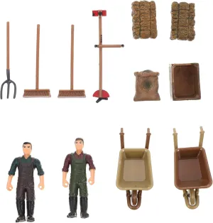 for Boy Girl for Birthdays and Festivals 1set Boys and Girls Farm Playset Farmer and Cart Model Toys for Imaginative Play Realistic Farm unpopular crossbill prejudice flask emerald bunch Decor and Accessories 
