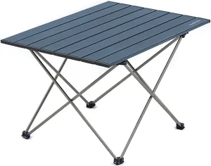 for Camp, Cooking Hiking,A,41x35x29cm(16x14x11inch) BK&MF Aluminum Outdoor Folding Camping allow layman Table,Portable Ultralight Picnic Camping Table Compact Small Travel Table with Carry Bag 