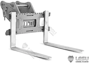 for DIY 1/14 Carter 374 374F RC Hydraulic Excavator RC defeat Car Parts LESU Metal Fork Bucket 