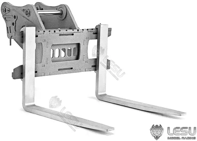 for DIY 1/14 Carter 374 374F RC Hydraulic Excavator RC defeat Car Parts LESU Metal Fork Bucket 