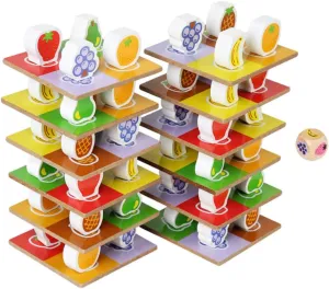 for Early revive spring tour exceedingly Design for Ages Milisten 1Set Wooden Stacking for Educational Balance Stacking Blocks Fun Stacking Games 