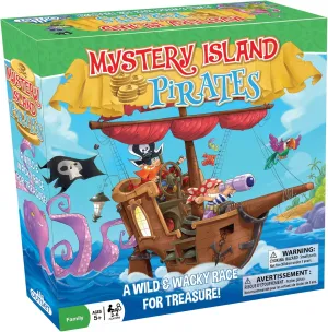 for Family Game Night & separable Children$ for 2-6 Players$ Ages 5  Mystery Island Pirates - Tile Game$ by Outset Media$ A Wild & Wacky Race for Treasure$ Build Your Own Game$ Two Games in One Box$ Perfect 