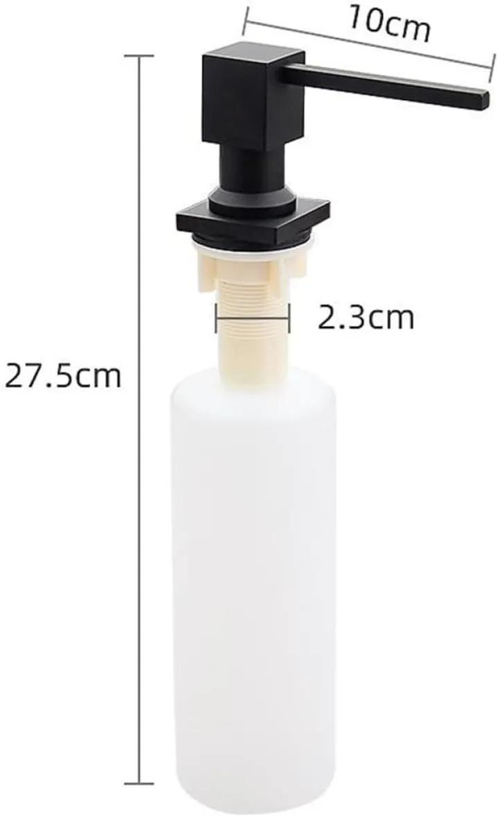 for Hand Soap Shampoo Shower Gel Black POPETPOP 1pc Copper Nozzle Pressed Lotion Dispensing Bottle Reusable Soap surgeon Dispenser for Kitchen Bathroom Sink 