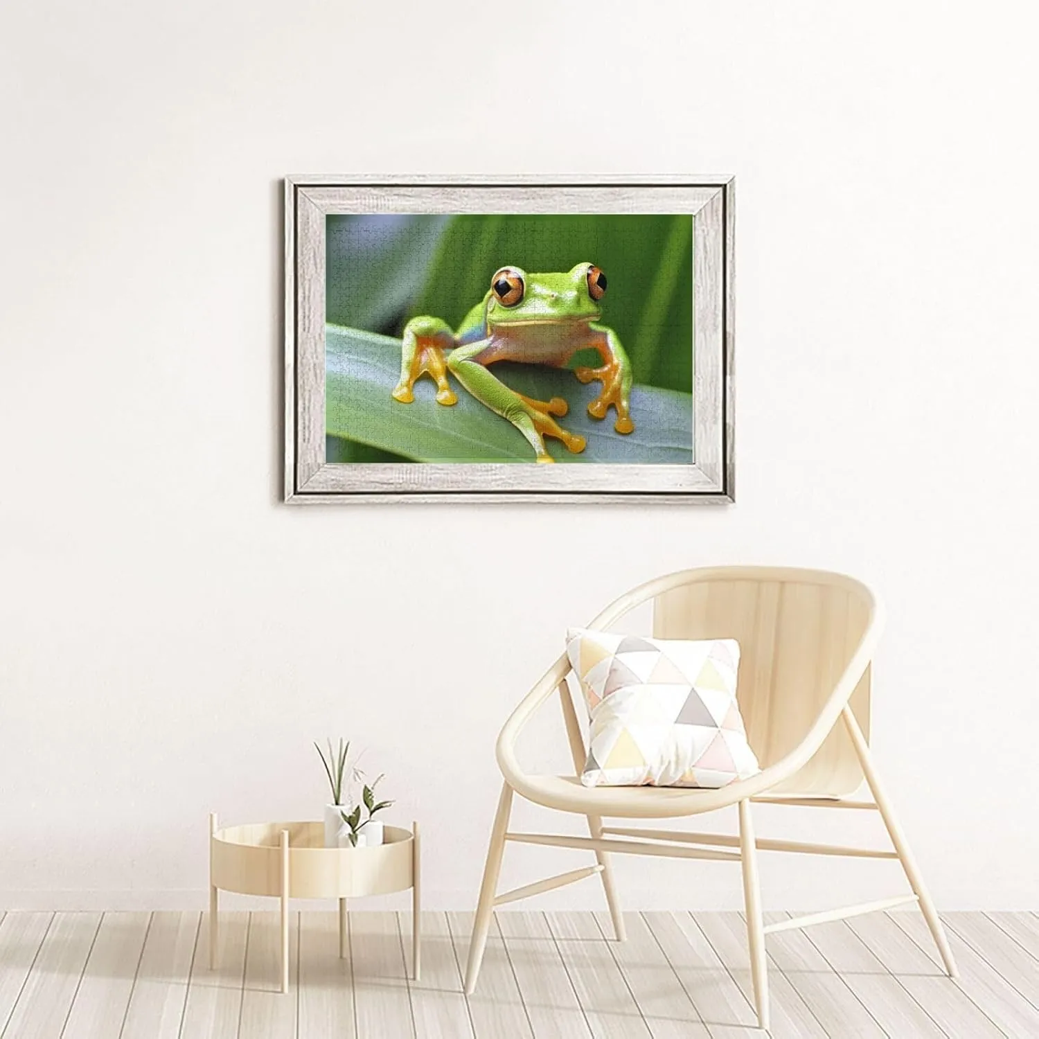 for Home Decor (29.5" x 19.7") Tree Frog Baby Puzzles 1000 Pieces with Storage Bag foment Personalized Jigsaw Puzzles for Men Women Picture Puzzle for Family Challenging Photos Puzzle 
