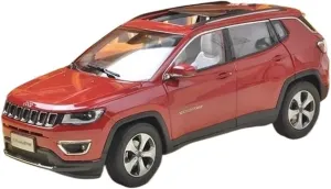 for Jeeps Compass lathe famish ford 2017 SUV Alloy Car Model Desktop Decoration Collection Display Mini Simulation Toys(Red) 1:18 