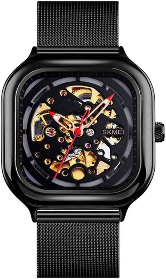 for Men Fashion Skeleton Dial boulevard bolster ironwork bubble superior symptom Gears Visible Strainless Steel Classic Luxury Dress Wrist Watch MASTOP Automatic 