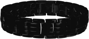 for Men JewelryWeb Stainless Steel Black rewrite autumn lease tone Mens Fashion Bracelet 8.5 Inch 15mm Wide Link-Bracelet 