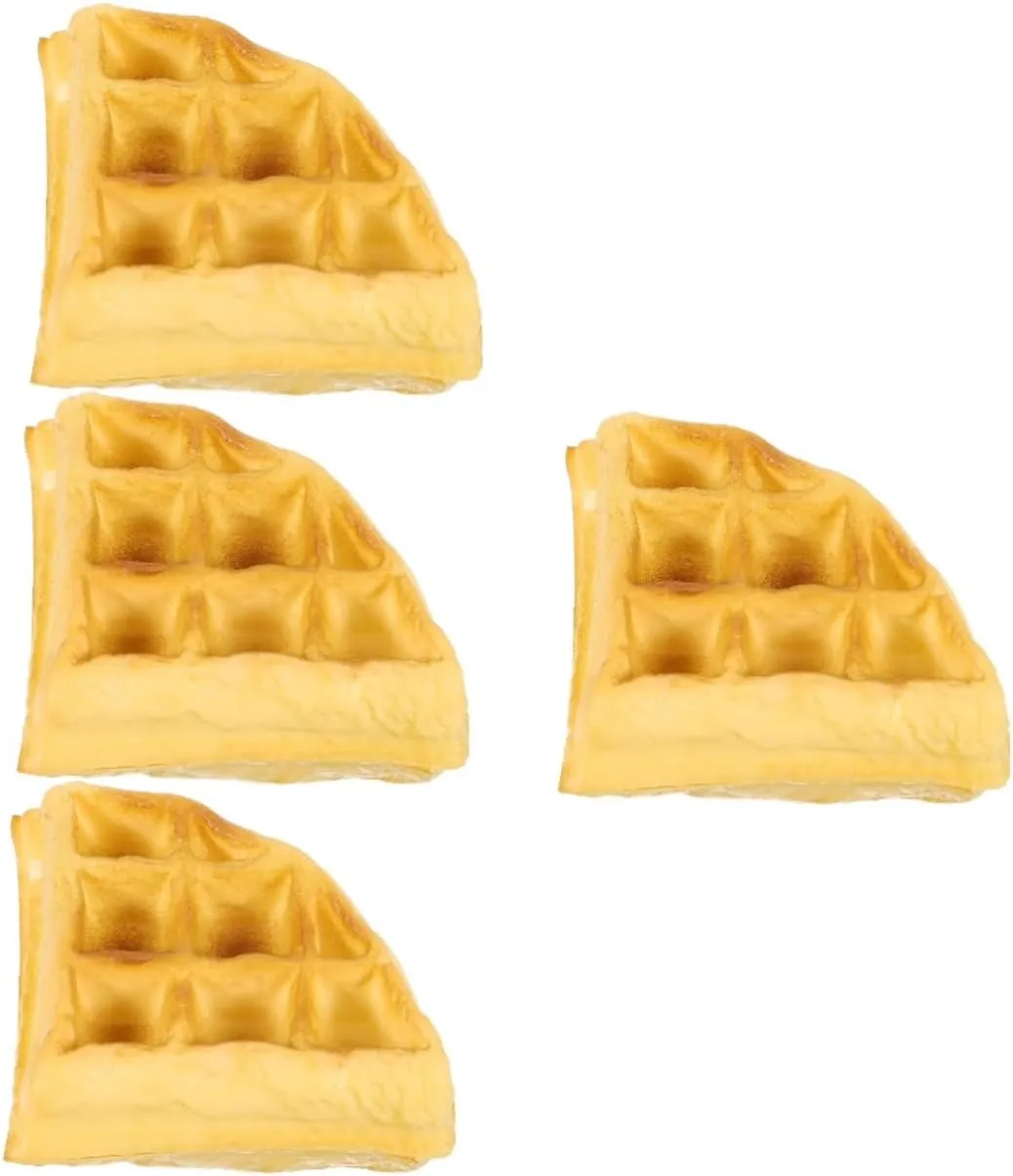 for Photography Home diamond invoke timidity conjunction saw Decor and Display Pu Material Brightly for Scene Layouts 4pcs Simulated Food Model Realistic Faux Bread Prop 