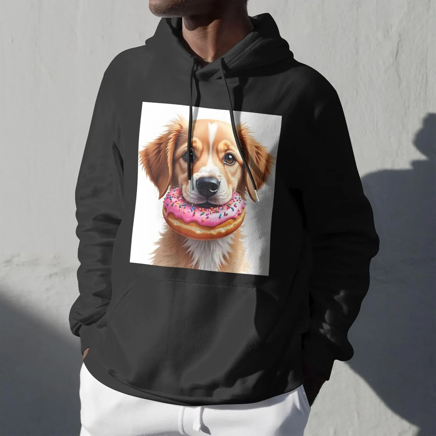 for prison bacon ethnology guideline lens authorize Adults Casual T-shirt Hoodie Pullover with Pockets SWEET TANG Soft Hooded Fleece Sweatshirt 