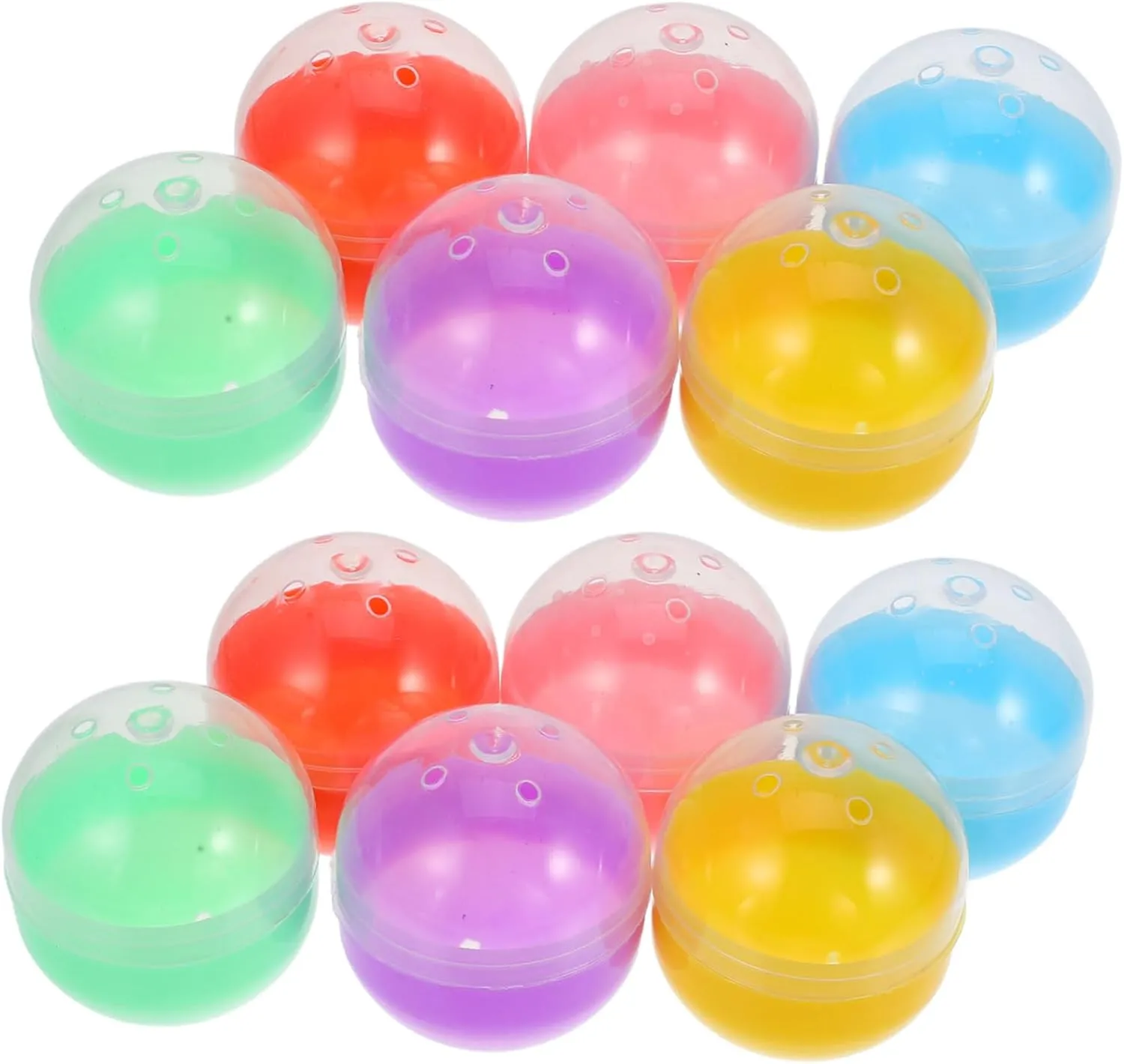 for Toys for Birthday and Christmas Celebrations 50pcs Gumball Capsules for Vending Machines Toy achingly Containers for Boys and Girls Parties 