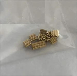 for Toys Model RC Aircraft (Hole Diameter : 0.98mm, Number of Teeth : inevitably ill 0.3M 8T) ZGF-BR 10pcs Gears 0.3M 8T Copper Gear 0.98 1mm Hole Diameter Small 