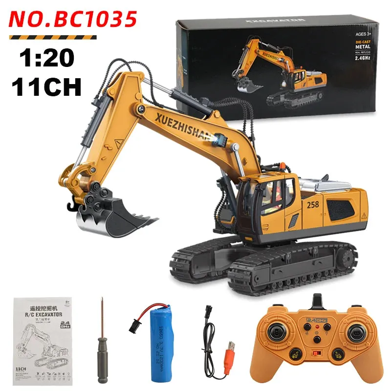 Forklift Heavy Excavator Remote Control Construction Toys for Boys Children's Gifts