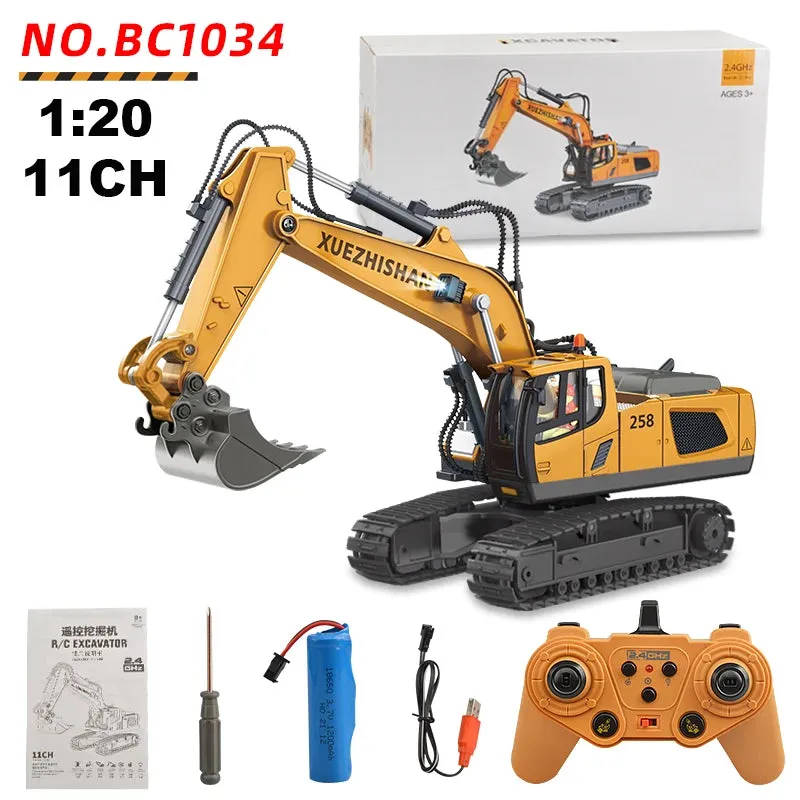 Forklift Heavy Excavator Remote Control Construction Toys for Boys Children's Gifts