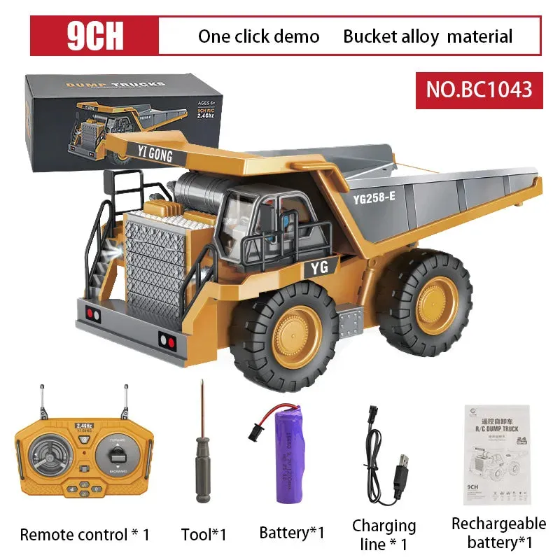 Forklift Heavy Excavator Remote Control Construction Toys for Boys Children's Gifts