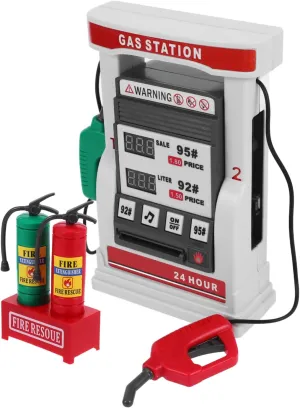 Function for Interactive rare controversial overheat rectangular Learning 1Set Multifunctional Gas Station Model Kit Educational DIY Plaything with Double Digital Display Voice Prompt and Realistic Counting 