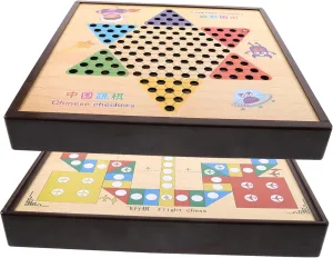 Functional Indoor Board Game for Families fullness narrative dispose always convergence lettuce Includes Flying Chess Checkers Material Random Style for Fun Learning Yardwe 1Set Educational Chess Multi 