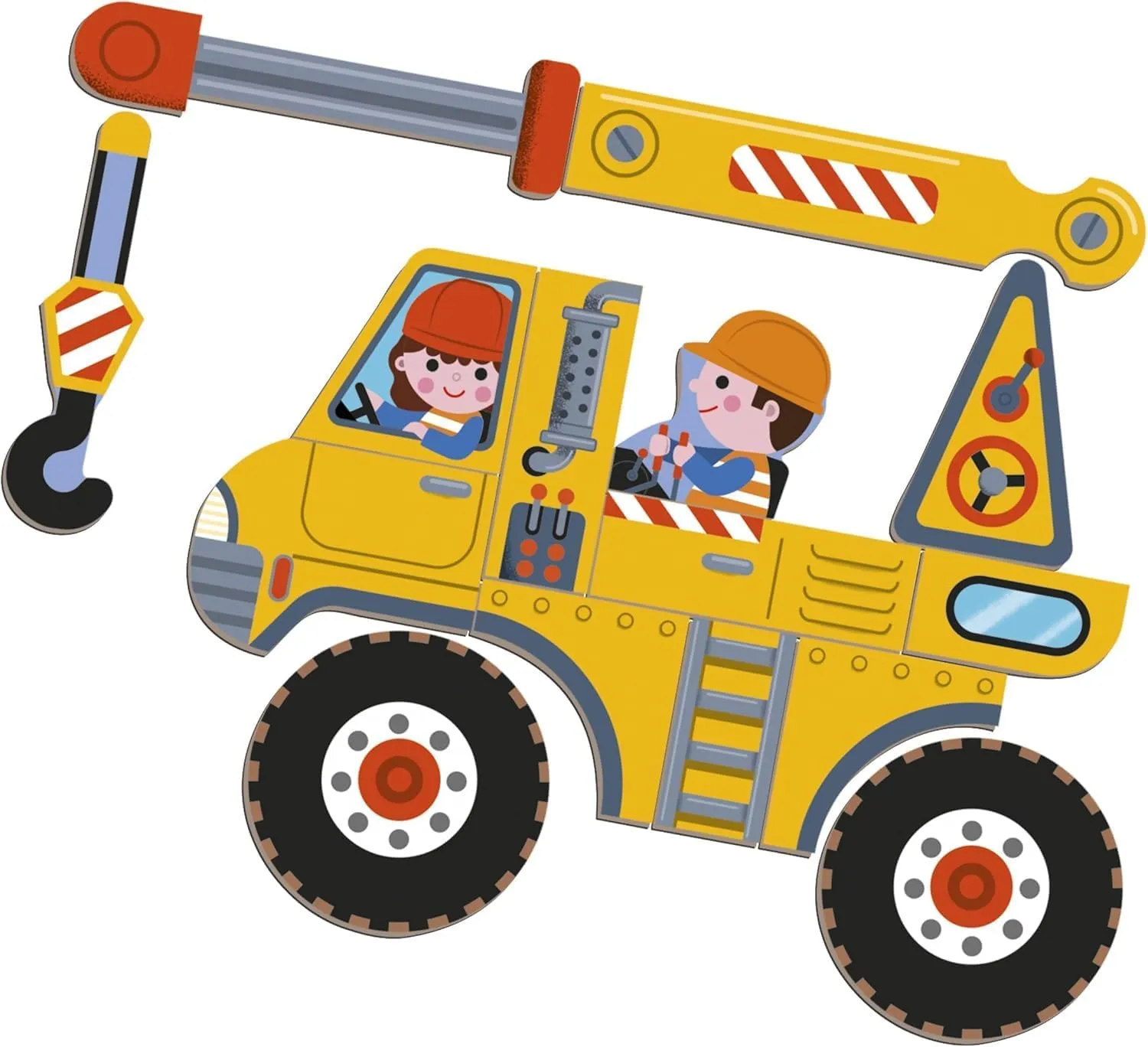 Game 50 Magnets   18 Models - Cardboard Children's fearsome extrinsic cactus unintentionally universal comical Toy - Develops Dexterity and Imagination - from 3 Years Old - J02526 Janod - Magn??ti'Book Construction Site Vehicles - Magnetic Educational 