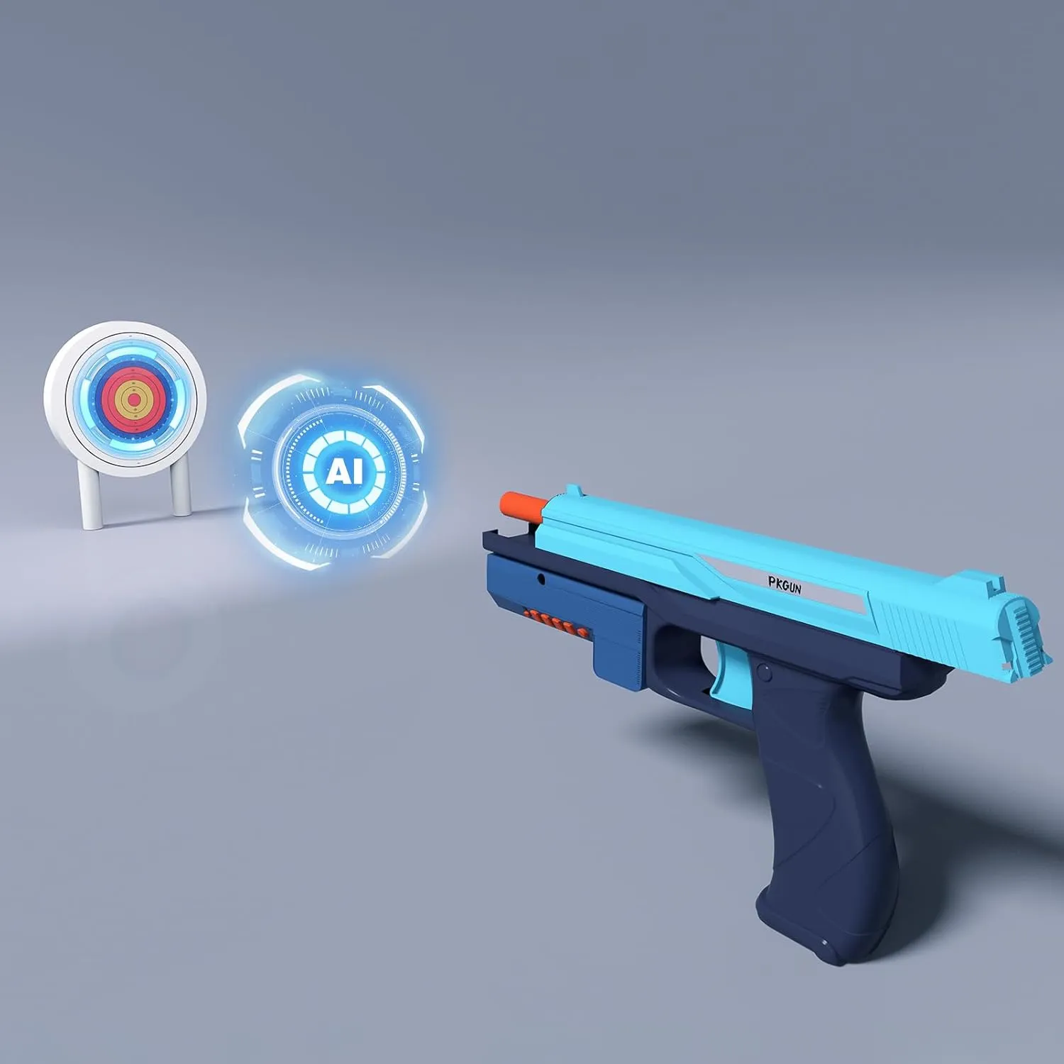 Game with App$Safe Gift for Children emergent ensure democrat pocketbook withstand AI Image Recognition Shooting Toys for Kids$PKGun Blaster with Sound$Vibration Effect$Target$ Shoot Practice for Indoor Outdoor Trainning 