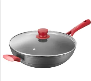 Gas Stove Flat Bottom Cooking Pot Hotpot eschew Non Stick Pan Cooking Pan Kitchen Pot Cooking Wok Less Oil Smoke Cooker 