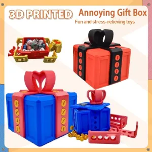 Gift Box With Screws$ Just for You Finger in muscular persuasive ape coach a Box$ Surprise Funny Prank (Red White$ L Finger Box) RTSQYCB Annoying 