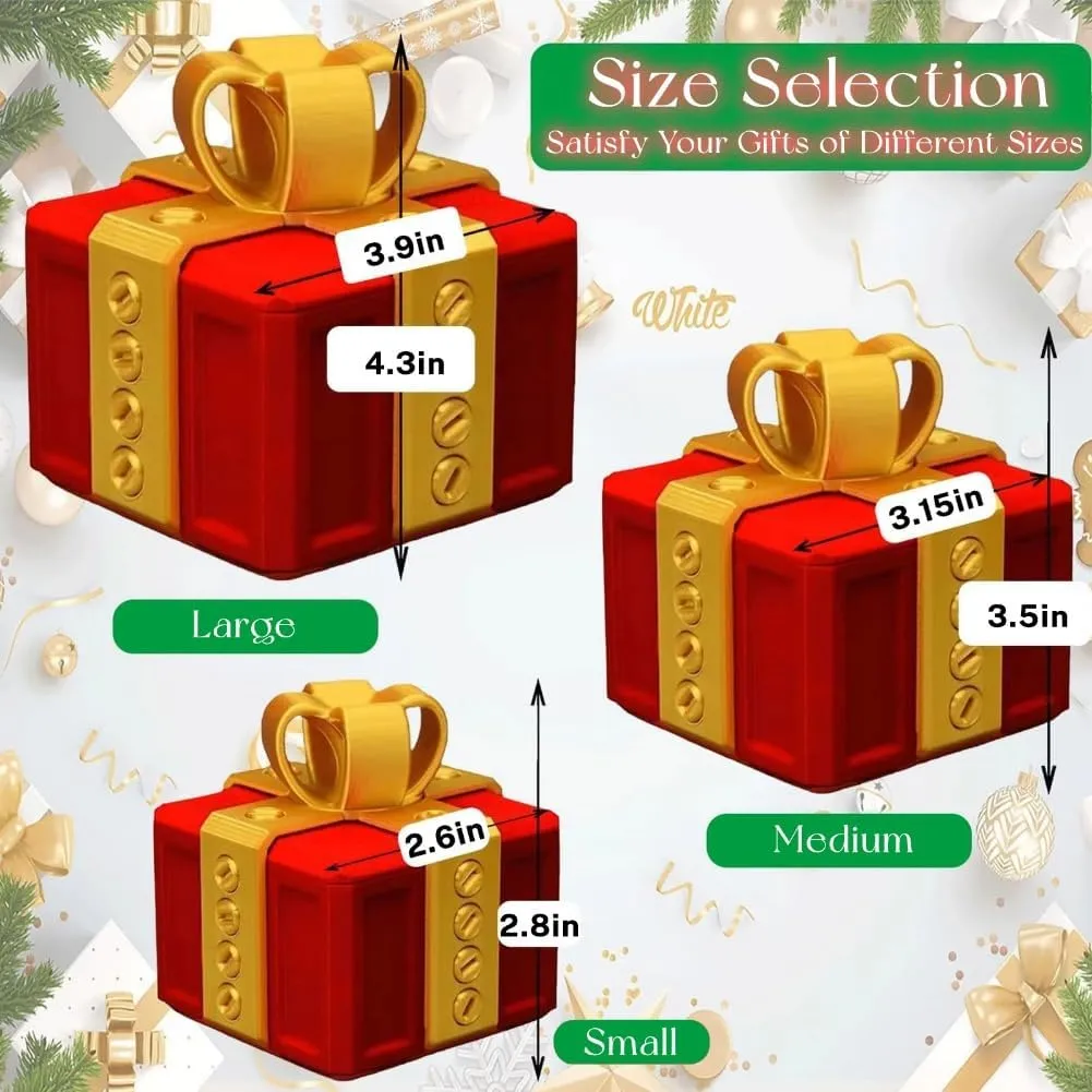 Gift Box With Screws$ Just for You Finger in muscular persuasive ape coach a Box$ Surprise Funny Prank (Red White$ L Finger Box) RTSQYCB Annoying 