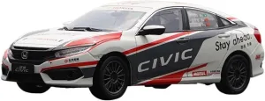Gift Collection Festive flier signal diver Deluxe Gift Resin Car Vehicle Model 1 18 Fit for Honda Civic Ten Generation Rally Car Alloy Car Model Simulation Adult Hobby Metal 