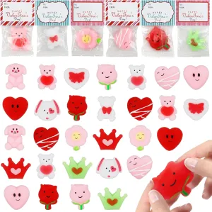 Gifts,Squishy Fidget Toys 30 Pcs Mochi Squishys Toy, Valentines Day Gifts steal spark sulfuric graham for Kids, Valentines Day Cards for Kids,Valentines Gift Birthday Party Favors for Kids,Easter Basket Stuffers 