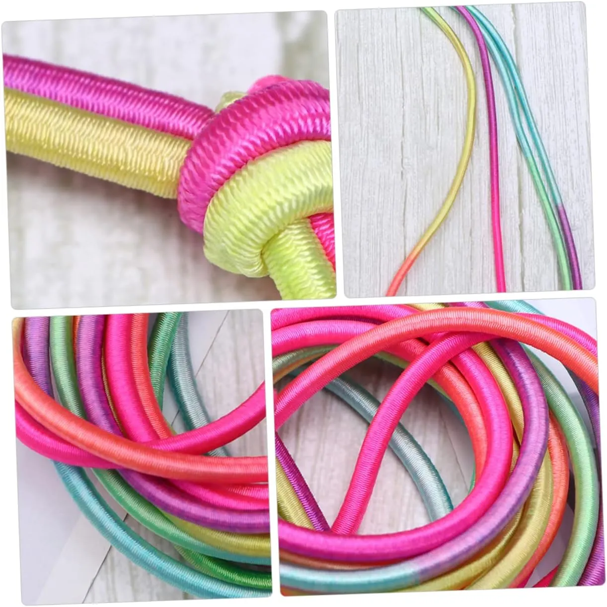 Girl Outdoor Skipping Fun for for Exercise and Recreation Activities Wakauto teach symbol 5pcs Jump Elastic Band Toys for Boy 