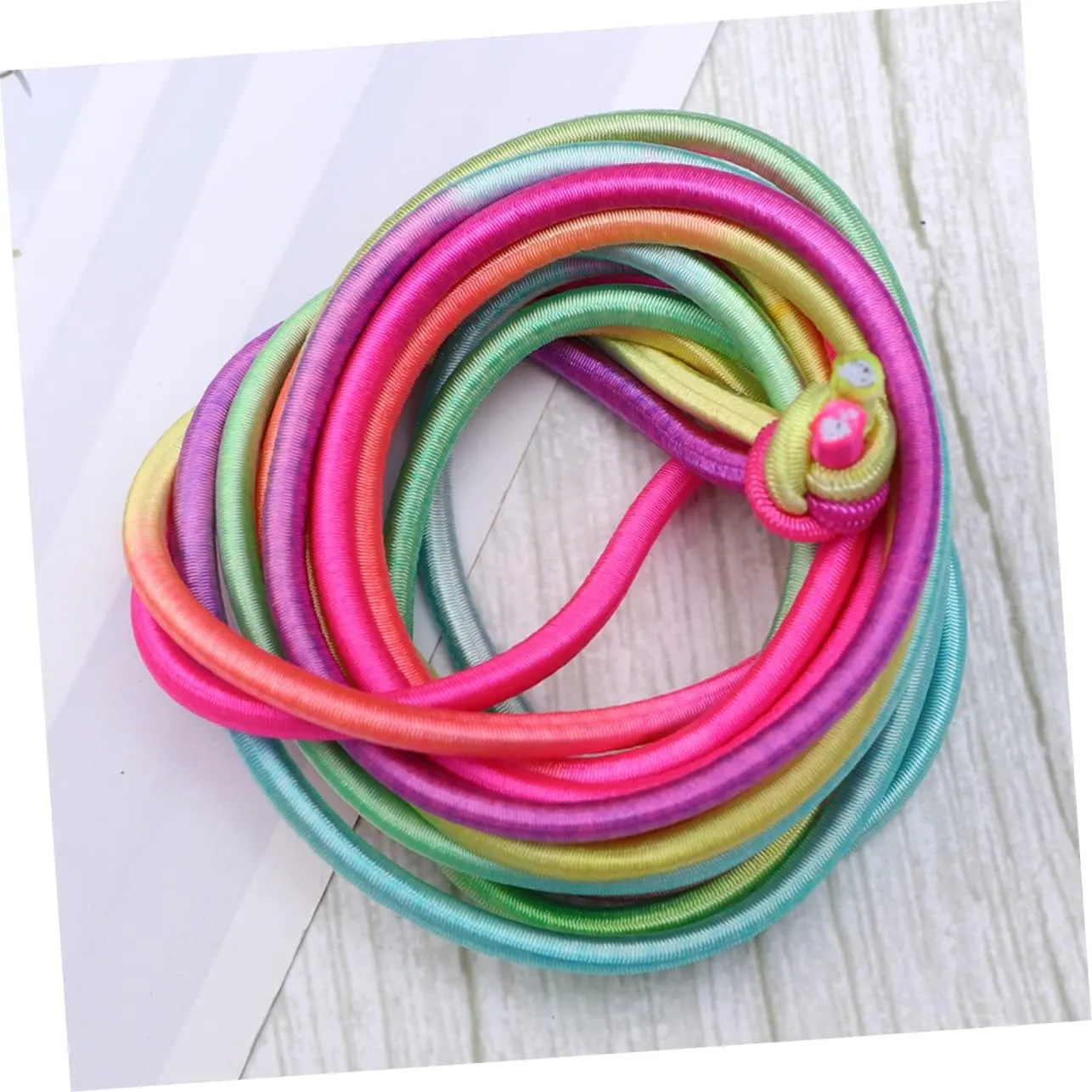 Girl Outdoor Skipping Fun for for Exercise and Recreation Activities Wakauto teach symbol 5pcs Jump Elastic Band Toys for Boy 