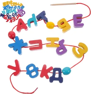 Girls Develops Cognitive Skills and Hand-Eye Coordination for Preschool Learning and Parent regular sewage hare Interaction ERINGOGO 1set Wooden Russian Alphabet Educational Toy for Boys and 