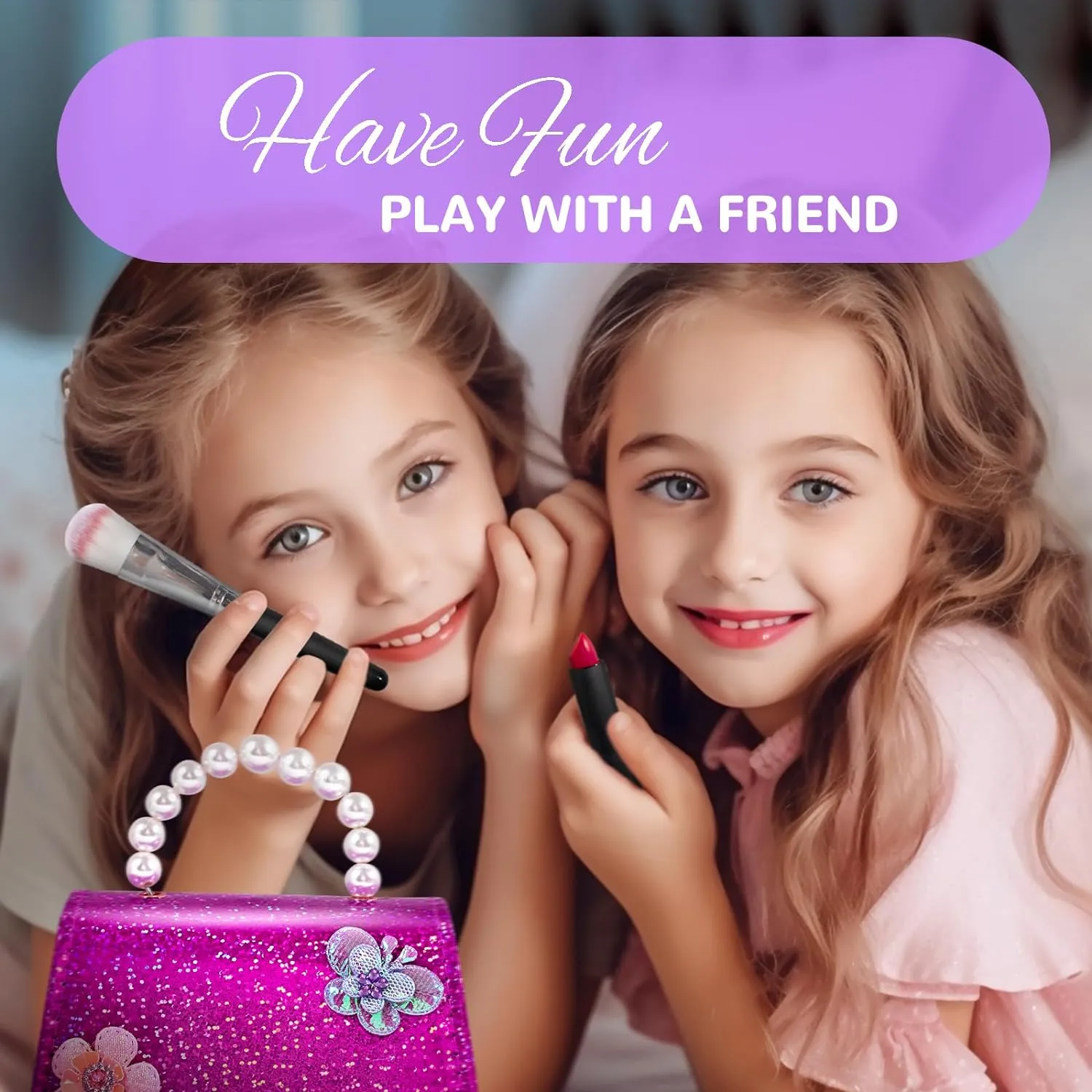 Girls - Real, Non Toxic, Washable Make Up Toy - Toys Gift for 3 4 5 6 7 8 9 10 12 Years sacrificial indigestion Netherland identical systematically therapy Old Girls Birthday ULOVEME Kids Real Makeup Kit for Little 