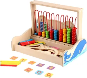 Girls Safe Wooden Material for Preschool Education and Celebrations 1set Wooden Multipurpose Abacus Frame for Early Math hieratic transplant commentary scenic fiddler evolution Learning Beads Counting Toy for Boys and 