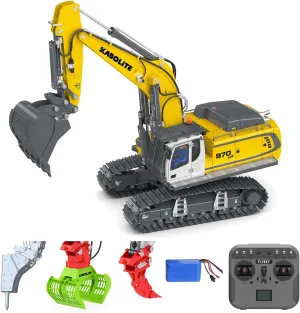 grassland Control Digger Engineering Vehicle Electric Ripper Hammer TOUCAN RC HOBBY 1/18 Kabolite 5901 100S Electronic Lifting RC Excavator Flysky Remote 