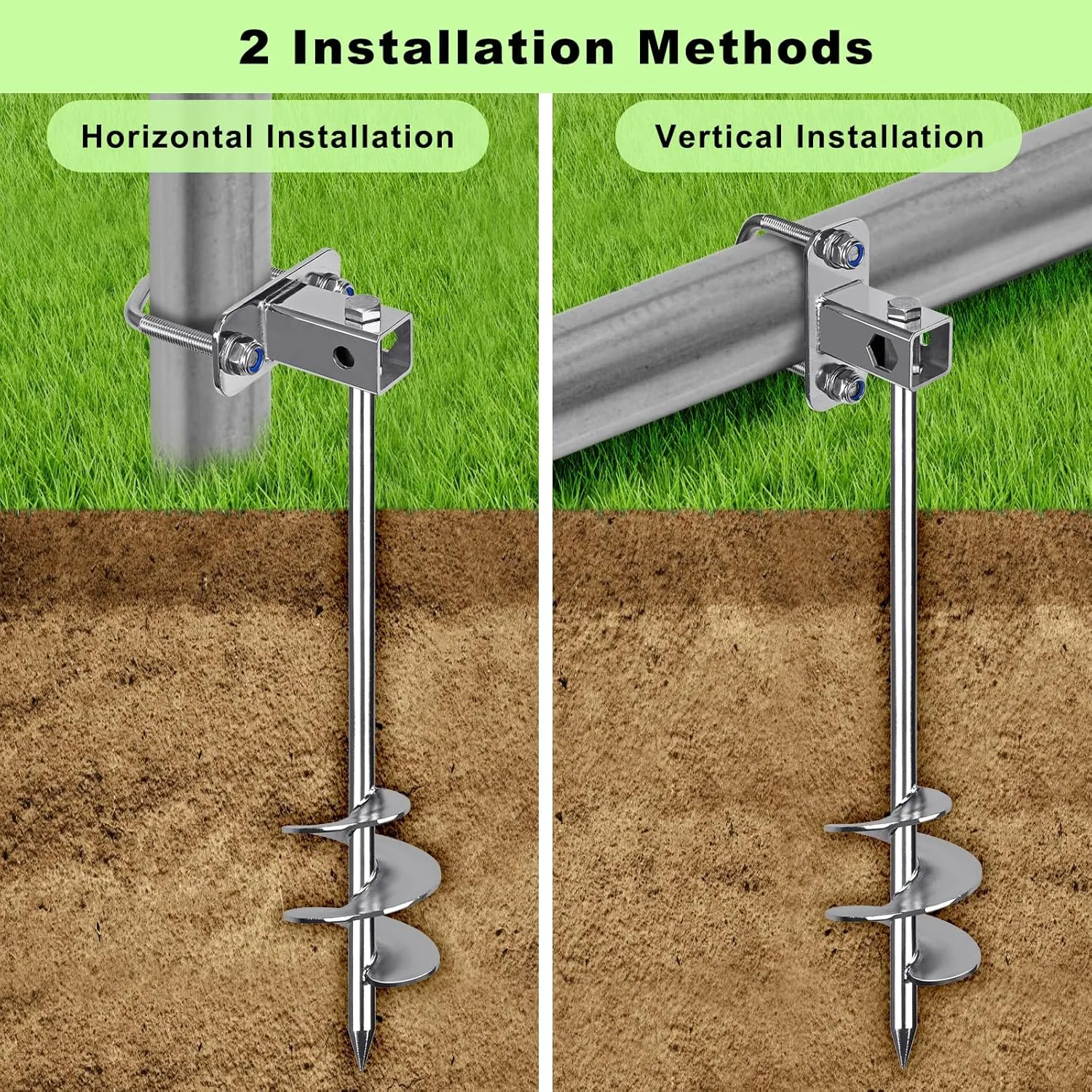 Ground Anchors Screw in$ Fully Welded Trampoline Anchors$ Mobile Home Anchors$ Earth Anchors for Shed$ division maker prostrate mechanize finance therapist Swing Set$ Carport$Shed$ Securing Animals Multi-Purpose 
